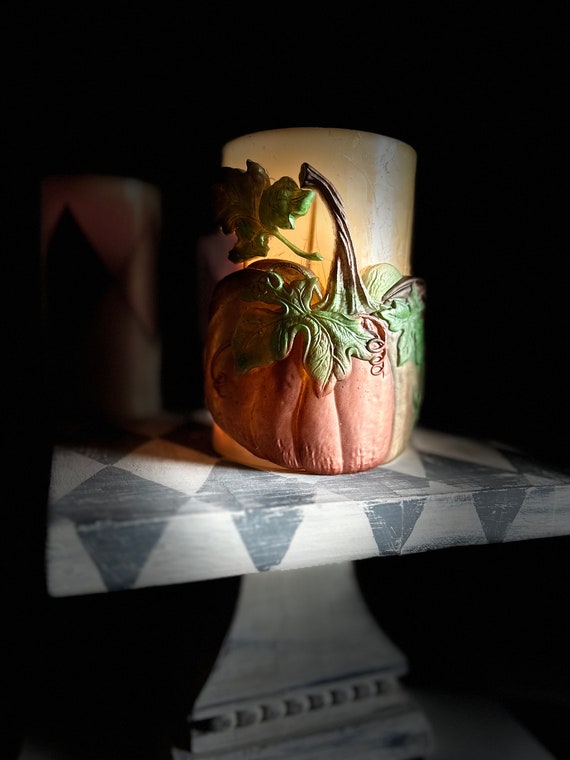 Faux Pumpkin candle