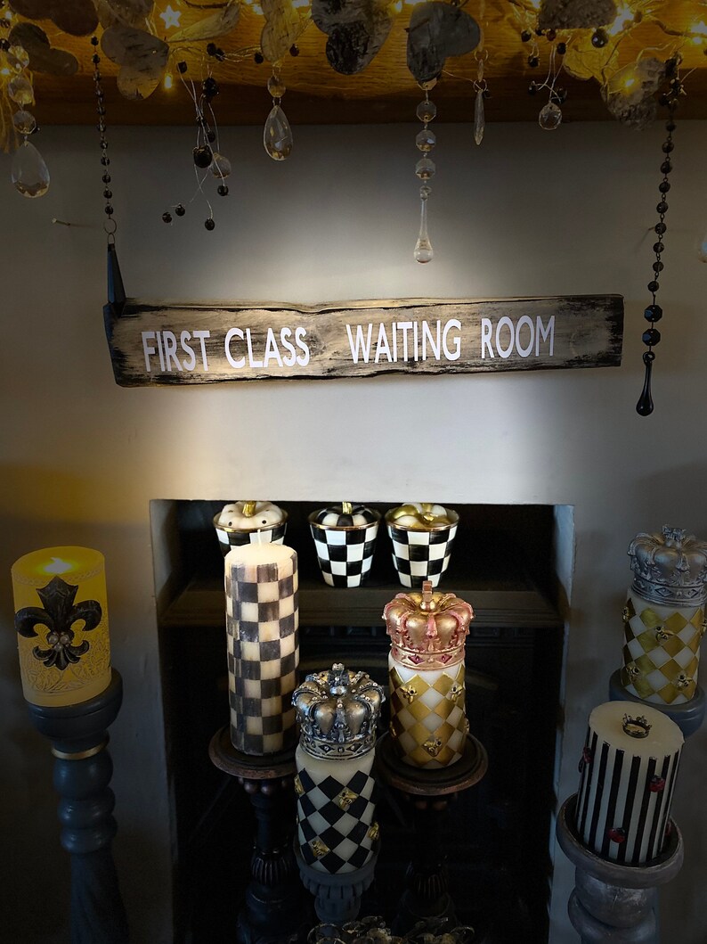 First Class Waiting Room Sign Etsy