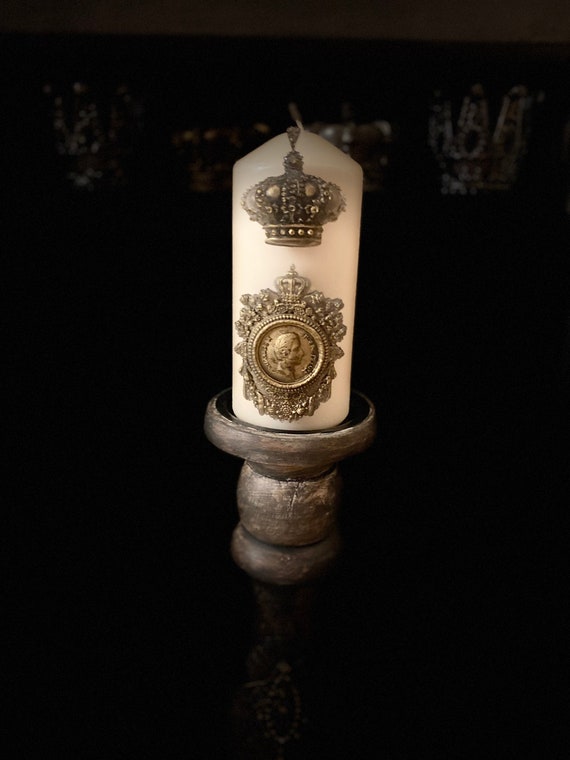 Crown and regal candle pin