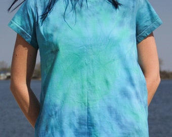 Tie Dye T-shirt / Blue-Green