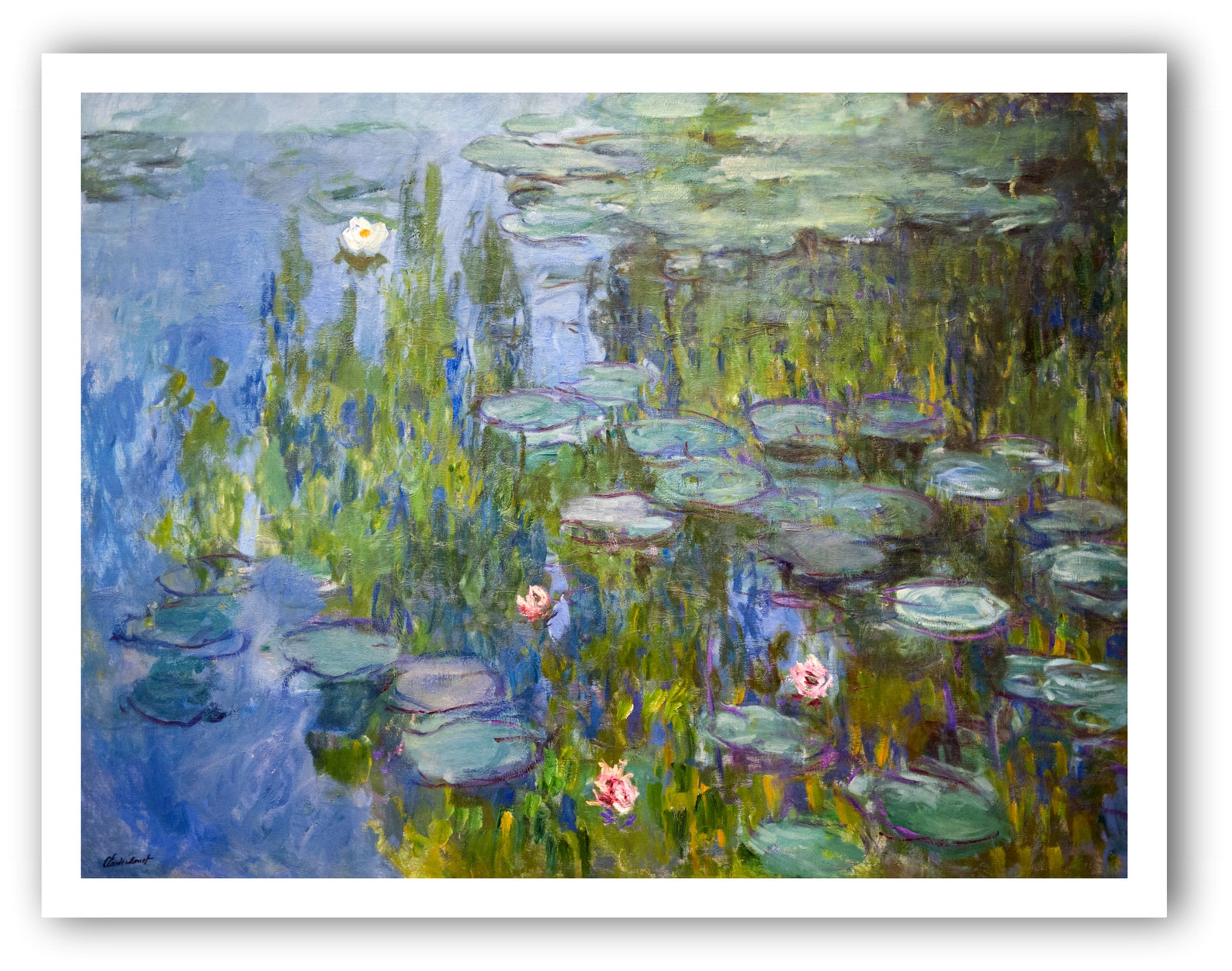 Seerosen Teich Garten Malerei Druckbare Vintage Kunst Etsy.de