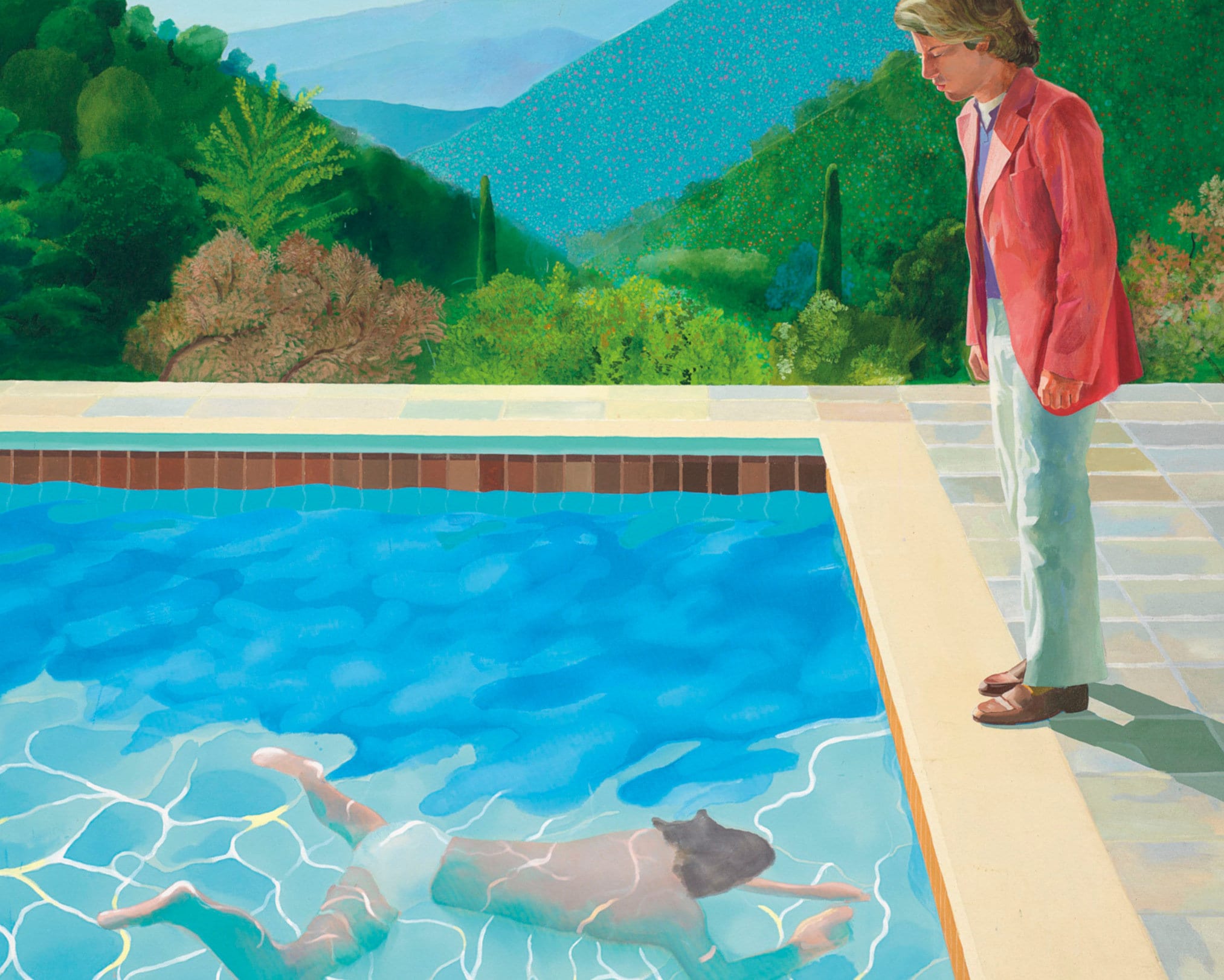David Hockney Pool Painting Printable Art Reproduction Etsy