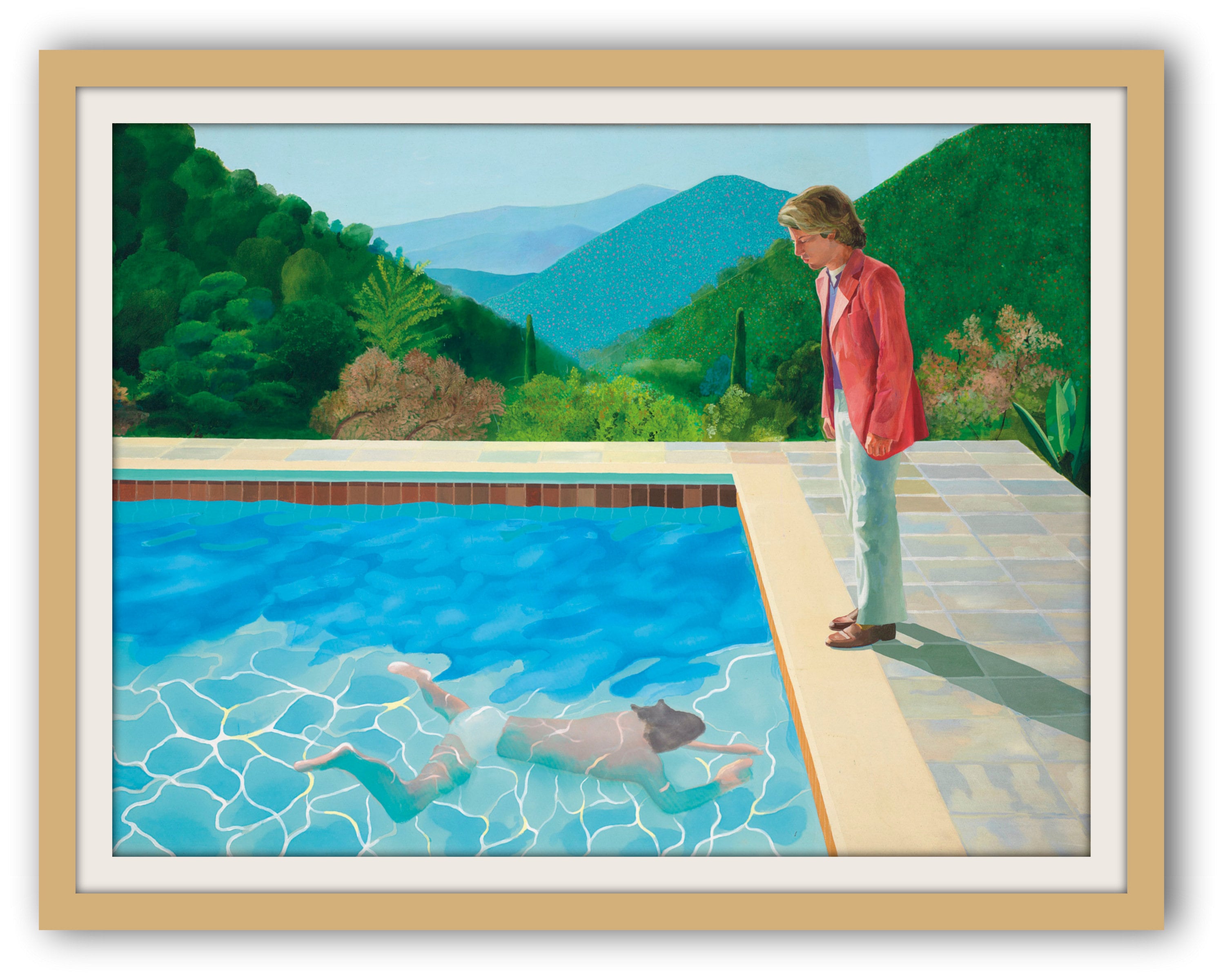 David Hockney Pool Painting Printable Art Reproduction Etsy