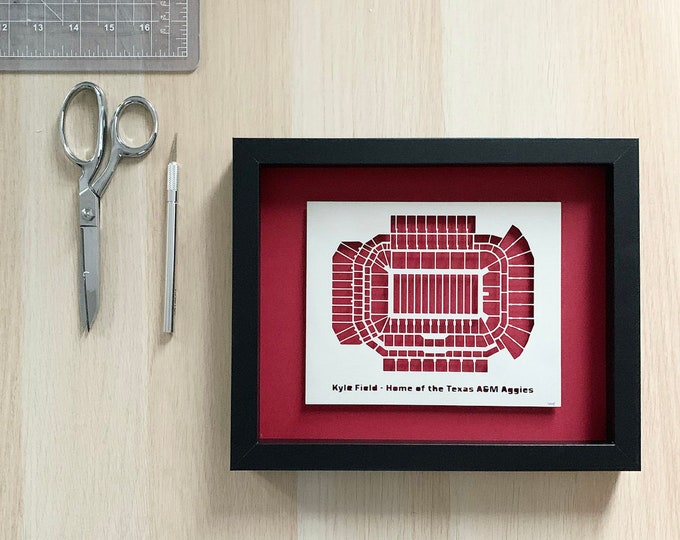 Custom Stadium Map - Paper art - Unique Gift - Christmas Gift , Gift for Men, Gift for Sports fans, Gift for NFL fan, Holiday Gift
