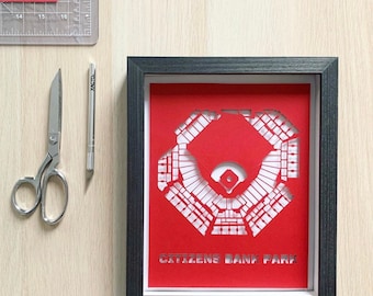 Philadelphia Phillies Stadium Map - Citizens Bank Park - Christmas Gift for Phillies Fan - Philadelphia Sports Fan Gift - MLB Gifts