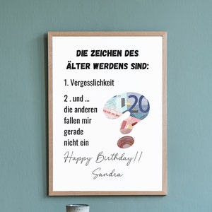 Femme d’anniversaire de cadeau d’argent | petite amie | homme | Plus rond | Personnalisé | Images | Imprimer | | Voyage | BRICOLAGE | Idée cadeau | Argent