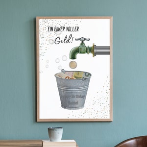 Geldgeschenk Geburtstag Frau | Freundin | Mann | Runder | Personalisiert | Bild | Zum Drucken |  | Reise | DIY | Geschenkidee | Geld