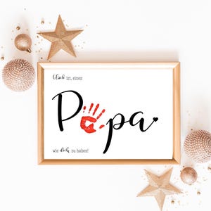 Artisanat d'art d'empreinte d'empreinte de main de papa, pour maman, carte d'enfants de bébé de bricolage, souvenir commémoratif de pépinière de décor, enfant en bas âge