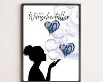 Cash gift for wife | girlfriend | husband | round | personalized | picture | printable | travel | DIY | wish fulfillment
