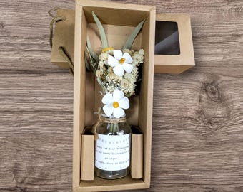 Dried flowers with vase | Gift box | personalized gift | Mother's Day gift | Decoration | Gift | Birthday | Wedding