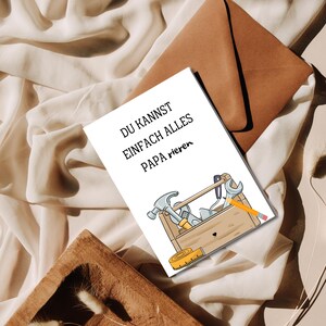 Postkarte | Geschenkidee | Vatertag | Liebe | Geburtstagskarte | lustig | Papa | Karte | Papa mein Held | Geschenk