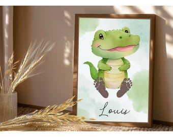 Baby footprint | Baby footprint | Personalized | Gift | Birth | Christening | Baby shower | Poster | Picture | A3 | A4