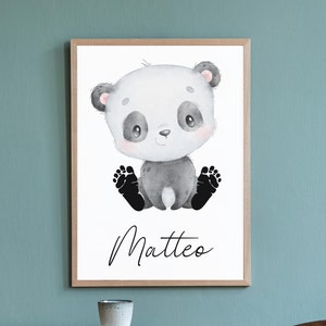 La huella del bebé | Huella de bebé | Personalizado | Regalo | nacimiento | Bautismo | Comunión | Fiesta de bienvenida al bebé | Pósters | Imagen | A3 | A4