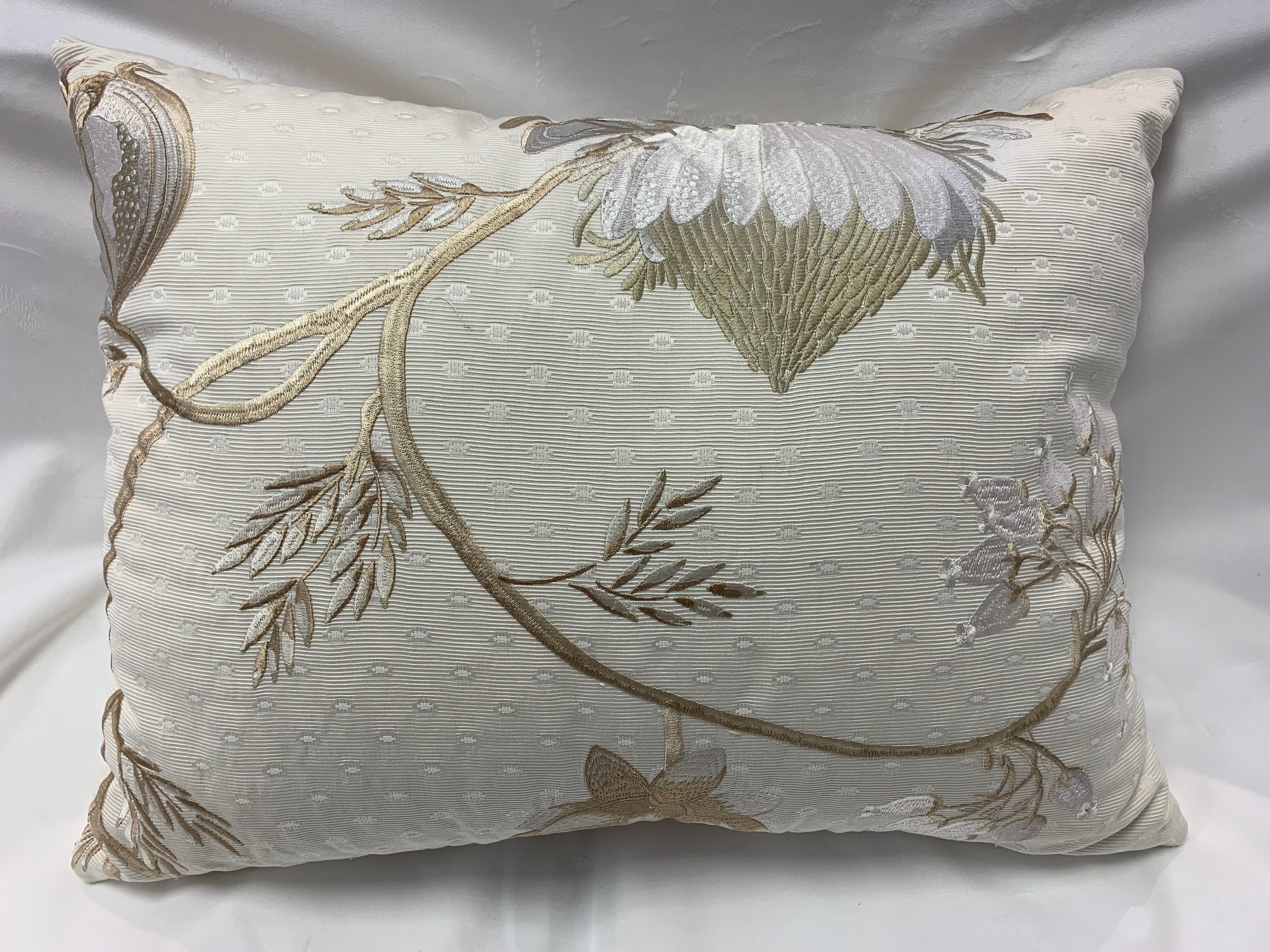 Coussin Floral Blanc