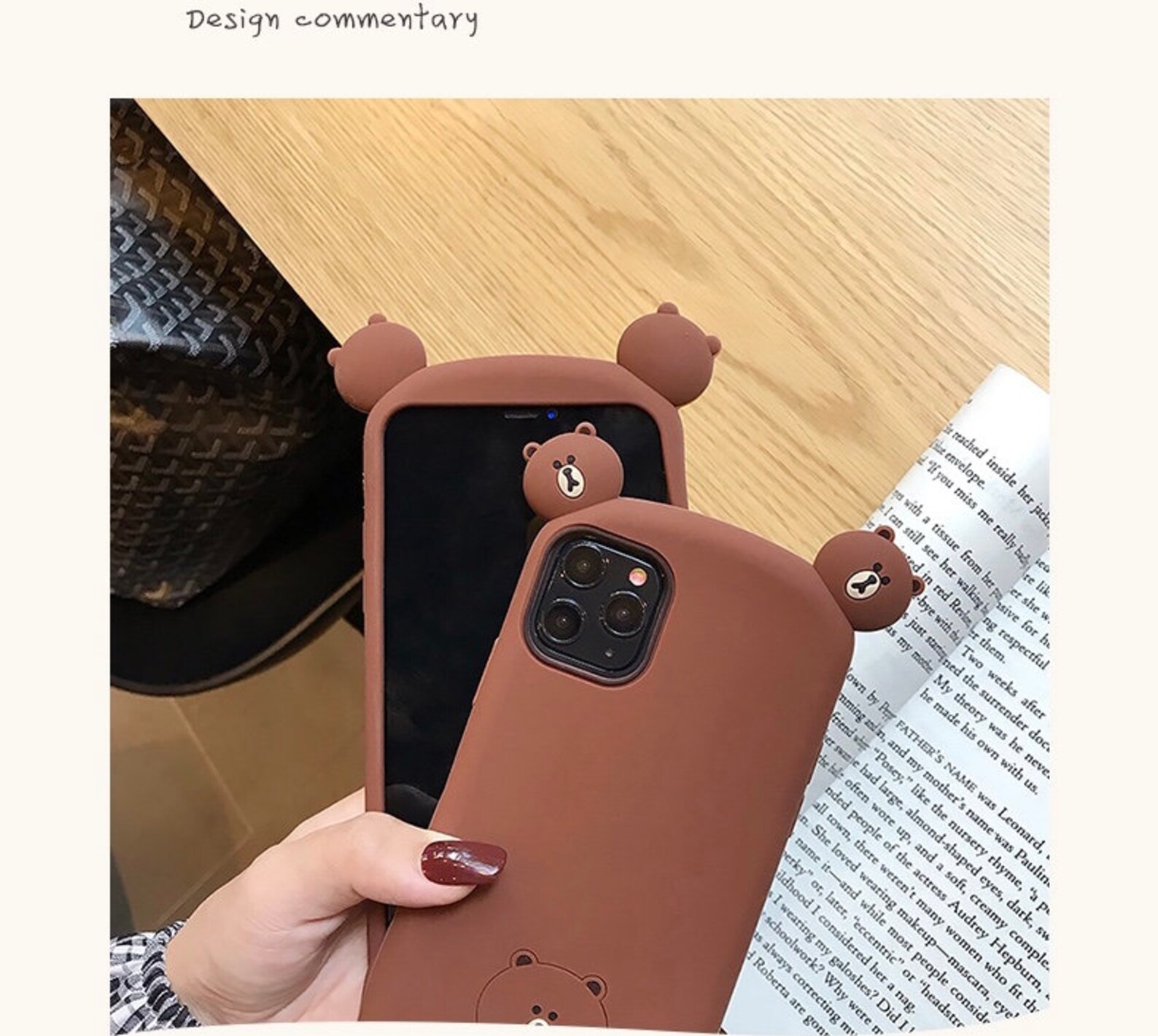 3D Cute Bear Phone Case For iPhone X XR XS 11 Pro Max 8 7 6 6s Etsy