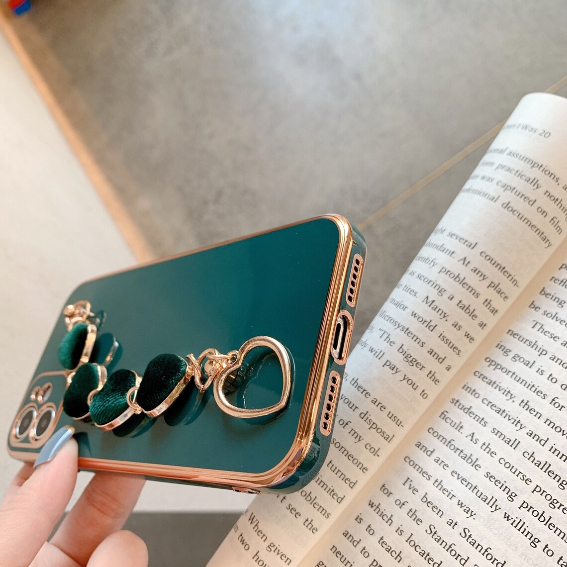 Love Hand Chain Pendant plating Phone Case For iPhone 11 12 Etsy
