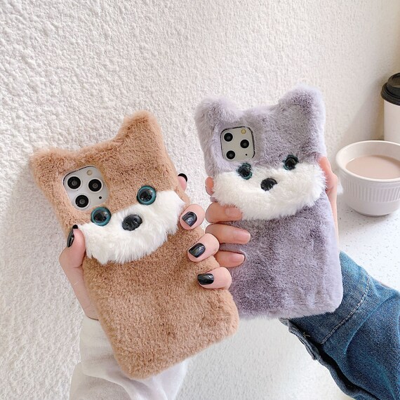 Fluffy Furry Plush Fur Koala Phone Case for Iphone 13 11 12 Etsy