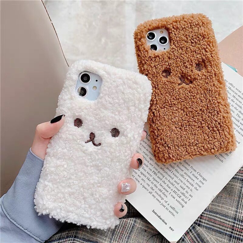 Cute Bear Fur 13 Pro Max Iphone Case For Iphone 12 Pro Max Xs Etsy Singapore