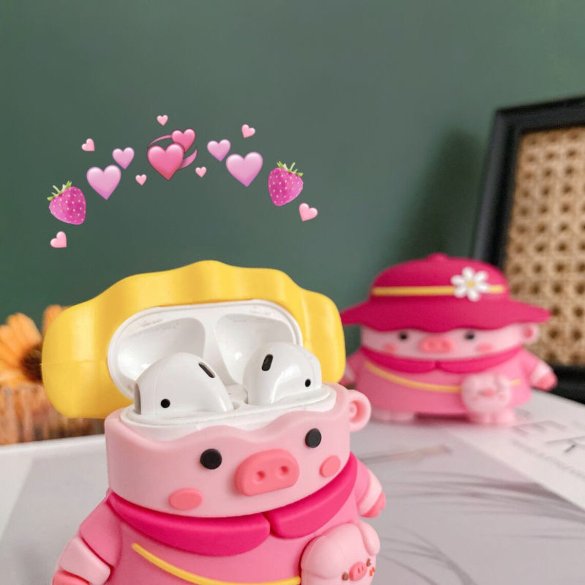 Backpack Pig AirPod Case Silicone AirPods Pro Cover Airpod 1 2 Etsy