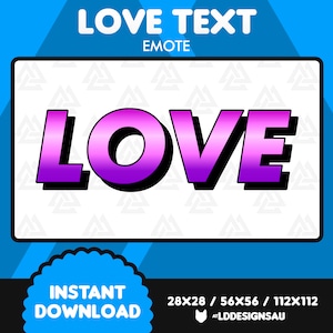 Colorido Twitch Emote / Amor