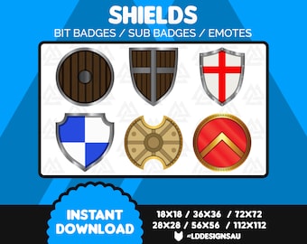 Twitch Subscriber Badges | Twitch Sub Badges | Shield
