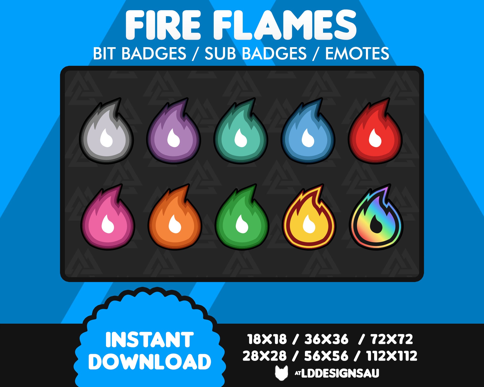 Digital Art & Collectibles Drawing & Illustration Fire Skull Twitch sub