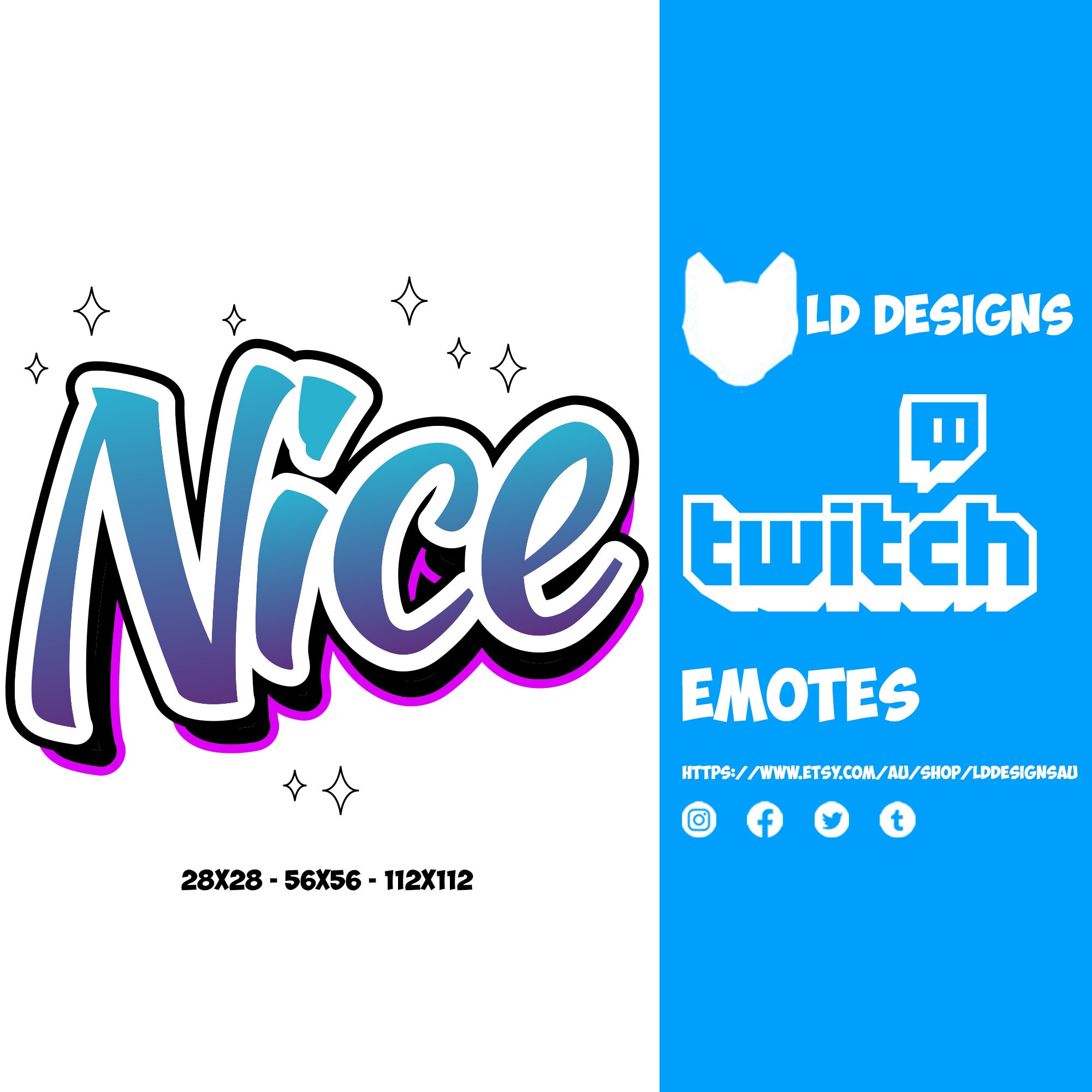 Twitch Emotes Discord Emotes Sparkle Nice Etsy