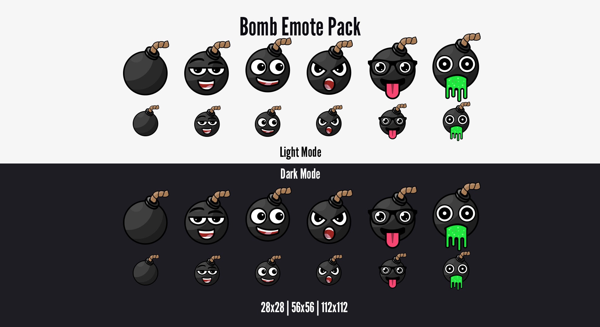 Twitch Emotes Discord Emotes Bomb Emoji Pack Etsy
