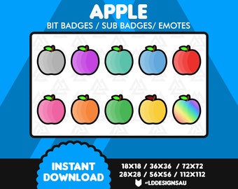 Twitch Bit Badges | Twitch Sub Badges | Apple