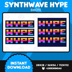 Pixel Hype Emote | Twitch Emote | Discord Emote
