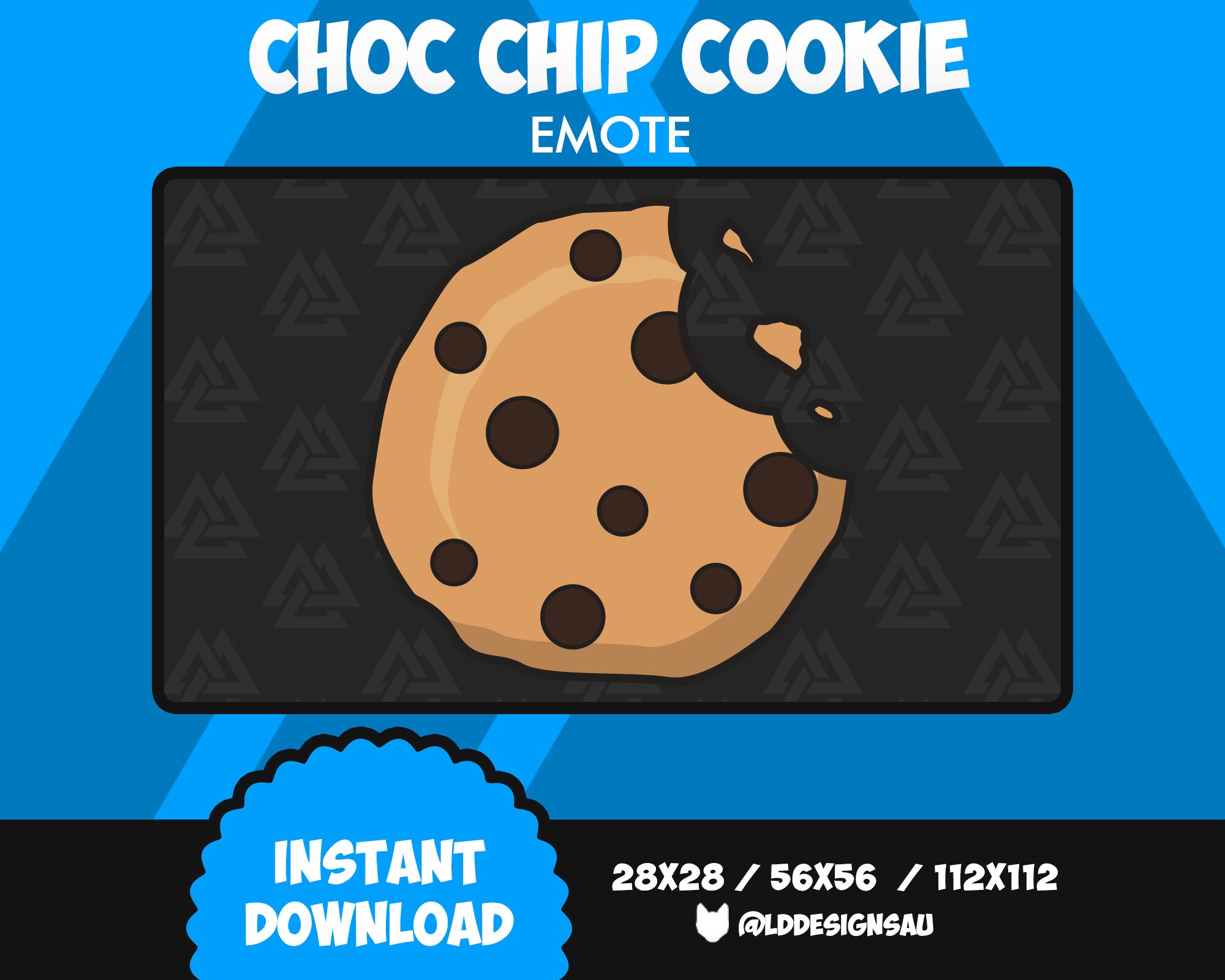 Cookie Twitch Emote Chocolate Chip Cookies Twitch Emote | Etsy