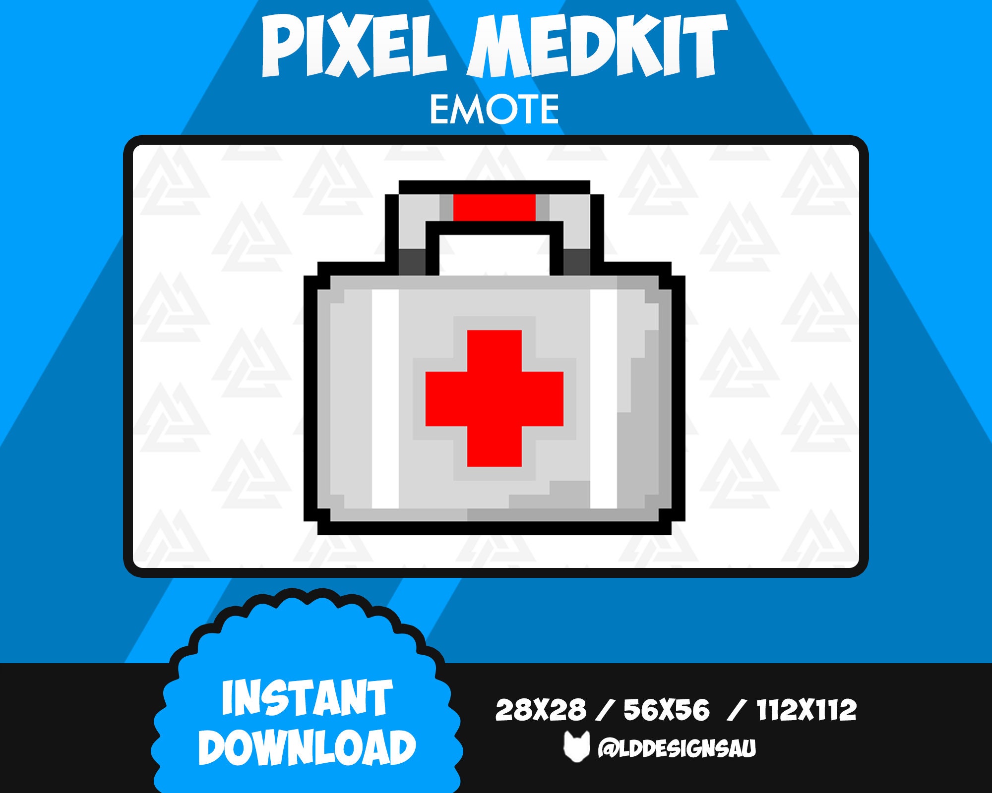Pixel Medkit Emote Twitch Emote Discord Emote Twitch Etsy