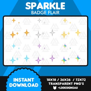 Twitch Sub Badge Flair | Sparkle
