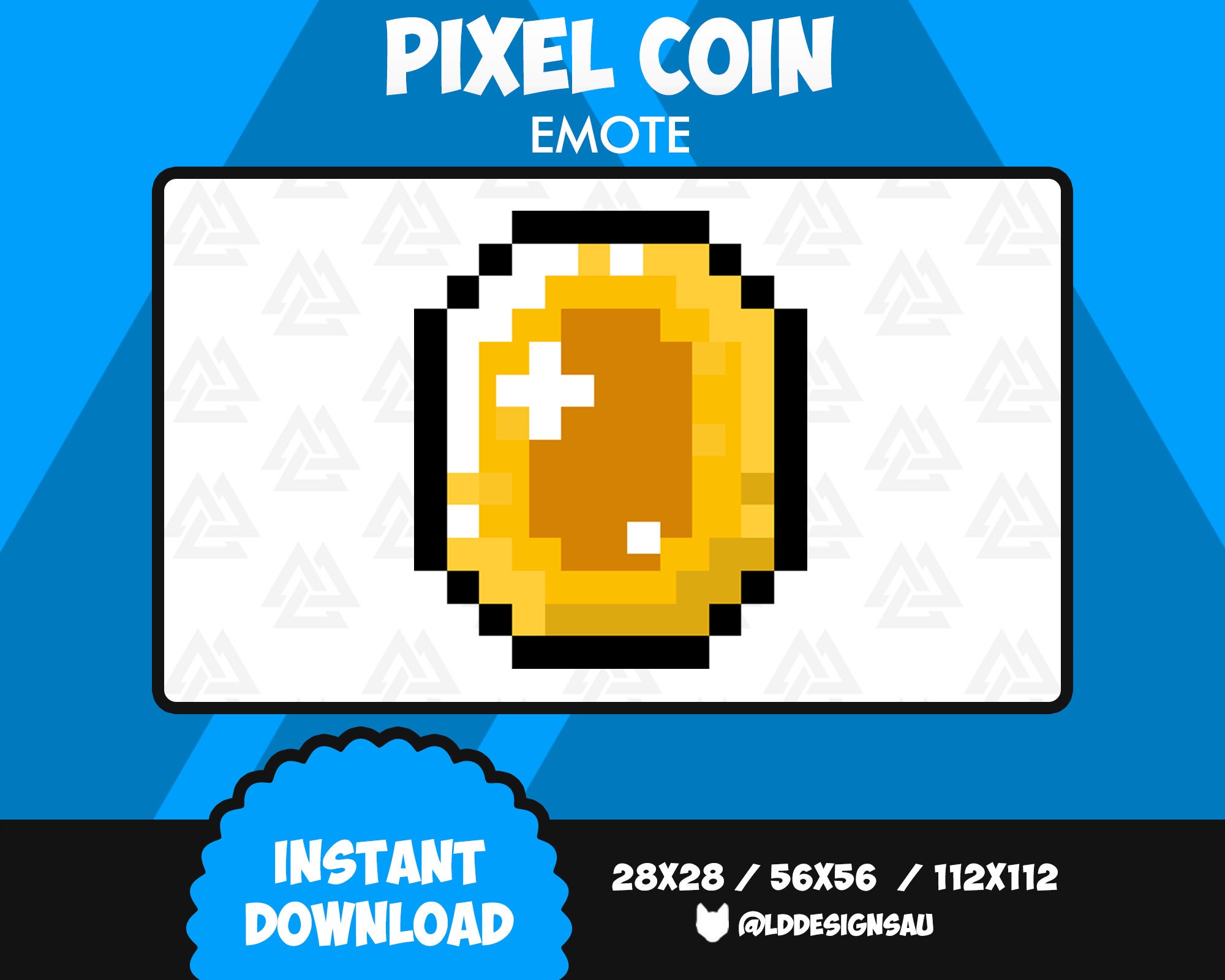 Pixel Coin Emote Twitch Emote Discord Emote Twitch Etsy