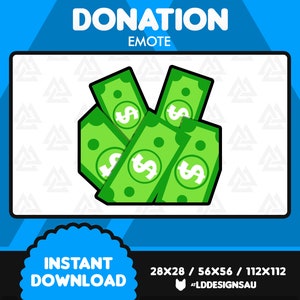 Twitch Emote | Discord Emote | Donation Cash