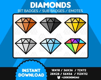 Twitch Subscriber Badges | Twitch Sub Badges | Diamond