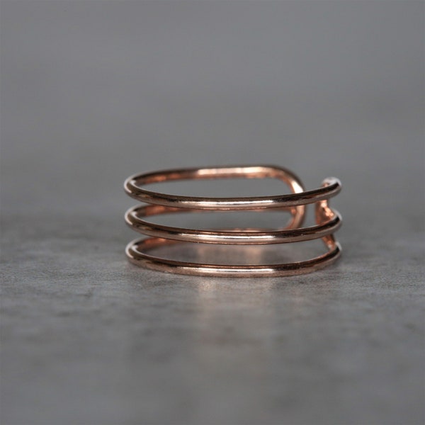 Rose Gold Toe Ring Etsy