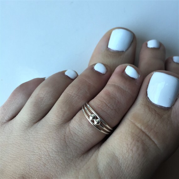 Silver Toe Ring, Flower Toe Ring, Silver Adjustable Toe Ring, Sterling Toe  Ring, Toe Ring, Silver Ring, Tiny Toe Ring, Small Toe Ring, ST6 