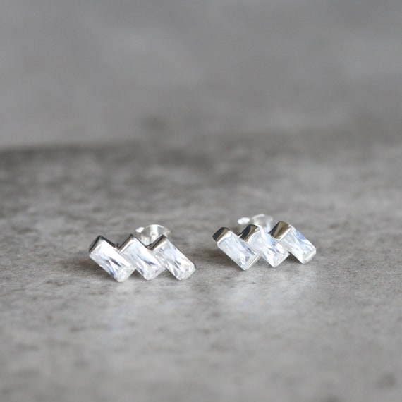 Simulated diamond deals studs