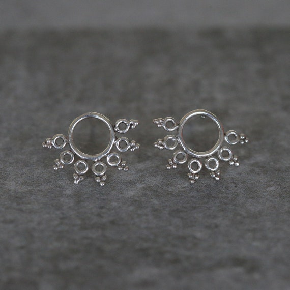 Sterling Silver Tribal Studs Sterling Silver Tribal Earrings