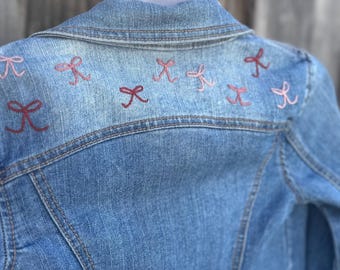 Kids Hand Embroidered Denim Jacket