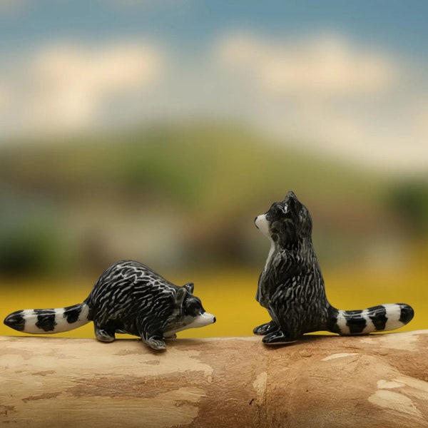 Mini Raccoon Raccoon Figurine - Etsy