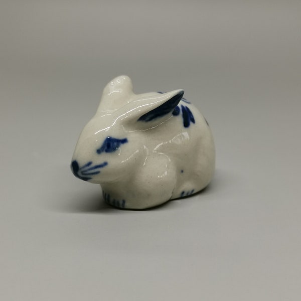 Ceramic Rabbit Figurine, Rabbit Figurine Home Decor, Handmade, Rabbit Statue, Birthday Gift