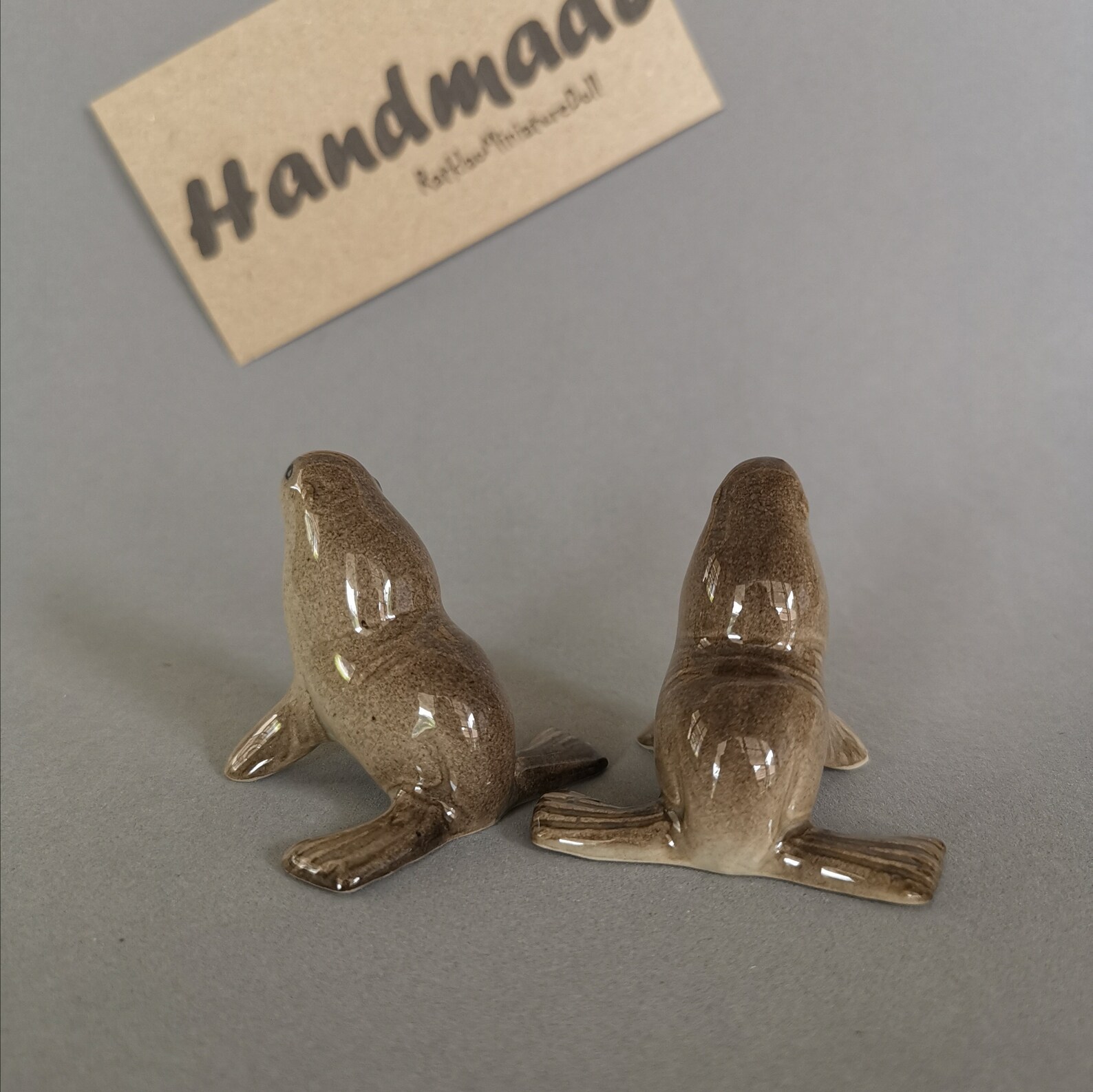 Set of 2 Ceramic Seal Gifts and Collectibles gift for mom Etsy