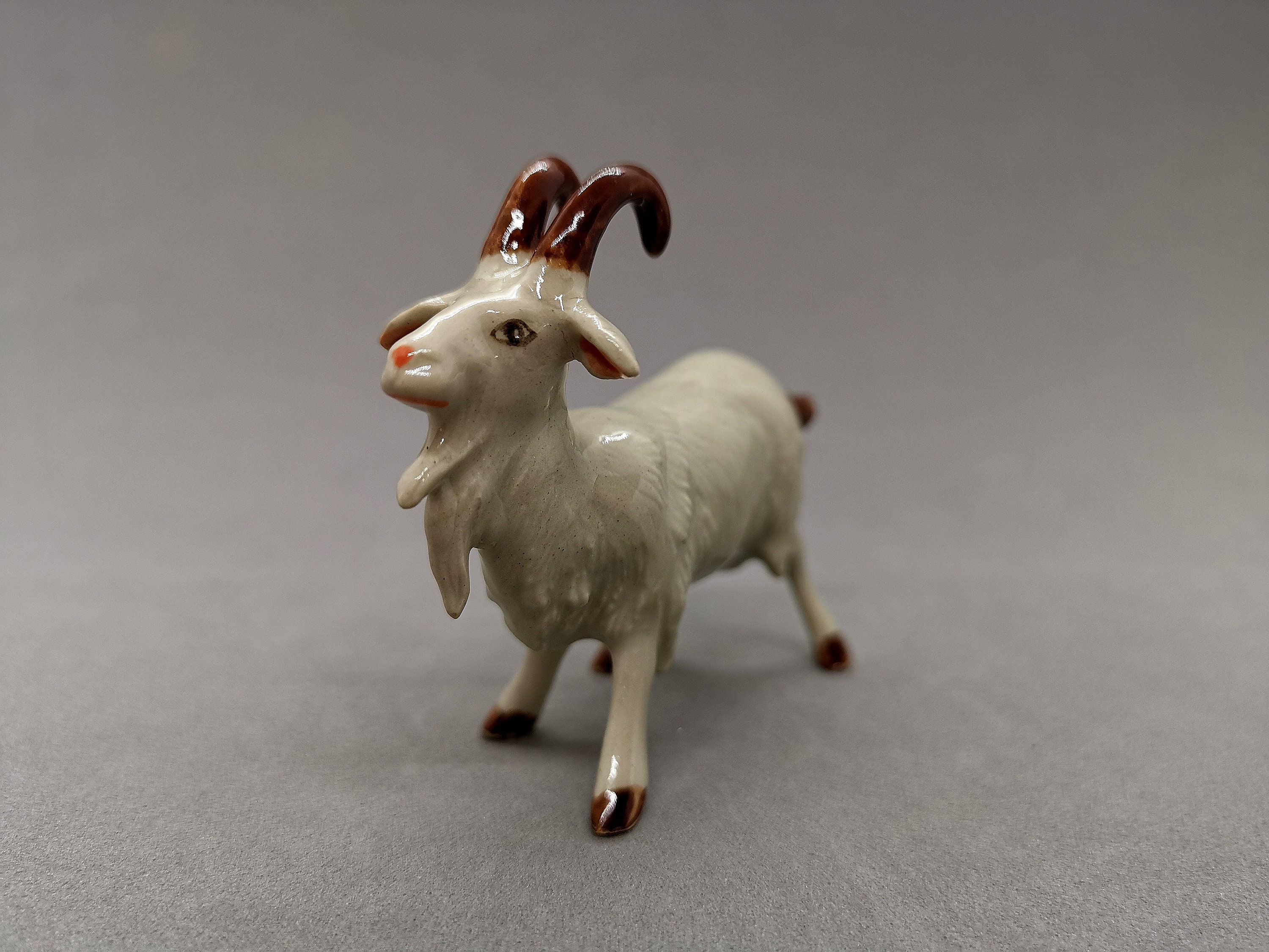 Ceramic Goat Figurine handmade miniature goat Etsy