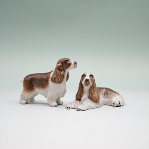 Miniature cocker spaniel figure - Etsy 日本