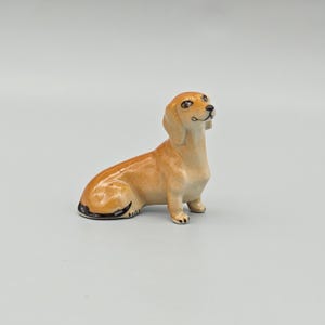 Ceramic Dachshund Figurines-Handmade Dachshunds-Collectible Dog Figurine