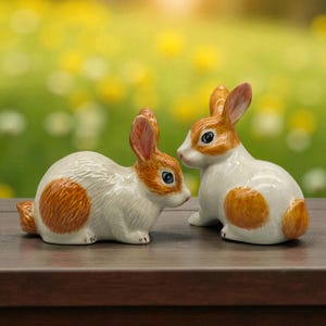 Ceramic Rabbit Figurine-Rabbit Lover Gift