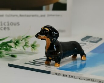 ceramic dachshund figurines
