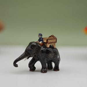 Ceramic Elephant Statue - Ceramic Animal Figurine-Elephant Ornament-Elephant Figurine-Perfect Gift for Any Occasion